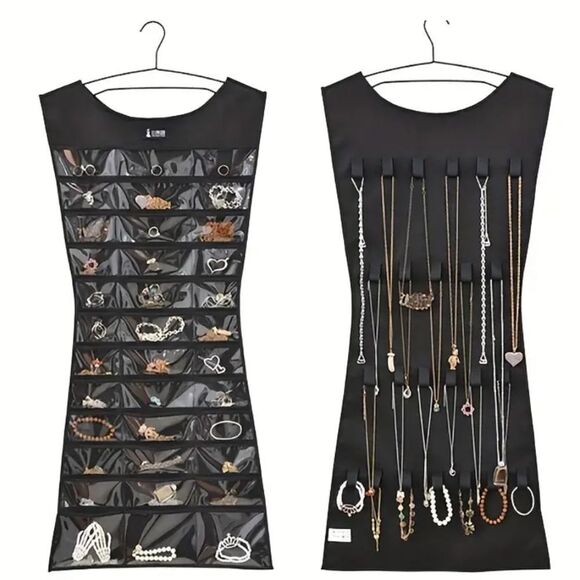 Hanging Jewelry organizer pouch necklace accessory storage space saver - Picture 1 of 4